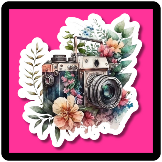 Floral Camera Sticker