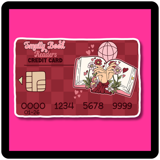 Smutty Book Readers Credit Card Sticker