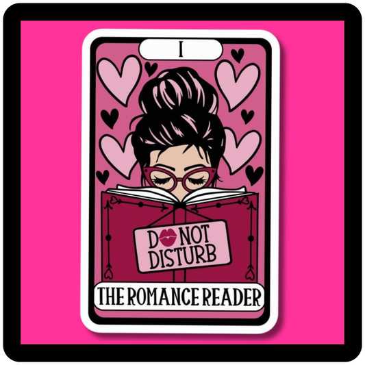 The Romance Reader Do Not Disturb Tarot Card Sticker